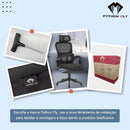 Cadeira de escritório, design ergonômico com suporte lombar independente, malha respirável e encosto de cabeça ajustável (Preto)